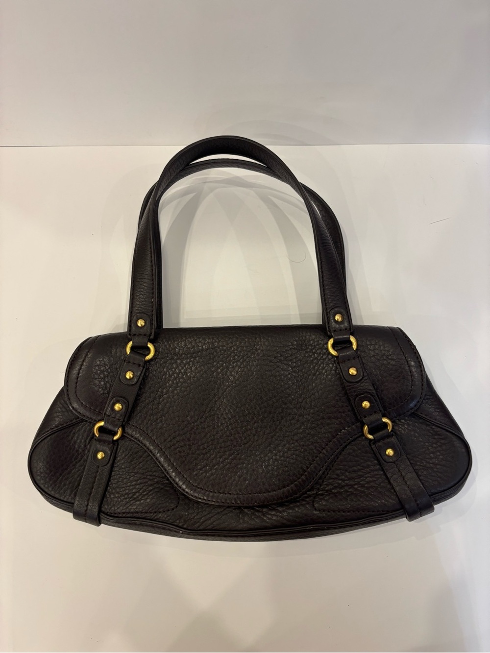 Classic brown Cole Haan Leather Shoulder Bag - Timeless Everyday Style